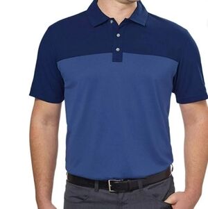 Bolle Two-Tone Navy and Blue Polo Shirt